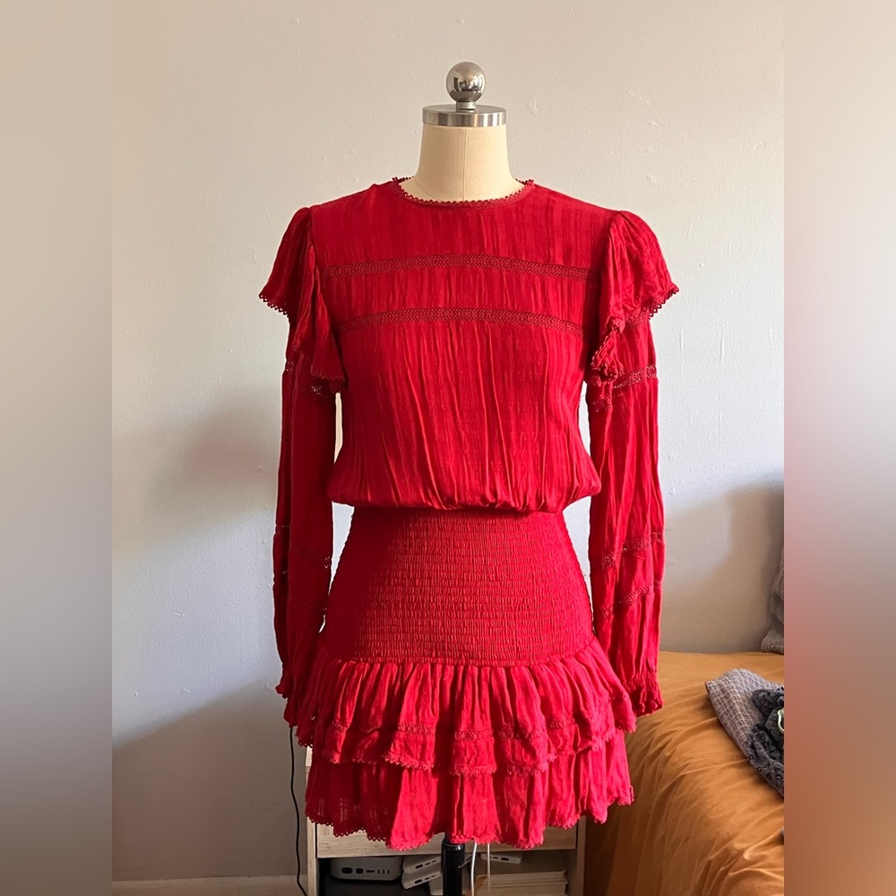 Stevie May Red Drop Waist Dress